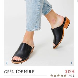 Patina Leather Mules